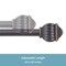 Kenney Mfg Kenney Beckett 5/8" Standard Decorative Window Curtain Rod, 48-86", Oil Rubbed Bronze KN71647V1 - alternate 6